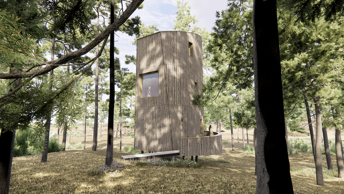 Studio Brandvries | boshuisjes vlieland houtskeletbouw door architectenbureau rotterdam