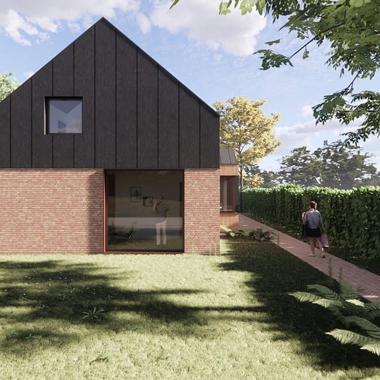 Studio Brandvries | gevelrenovatie uitbouw woning spijkernisse door architectenbureau rotterdam
